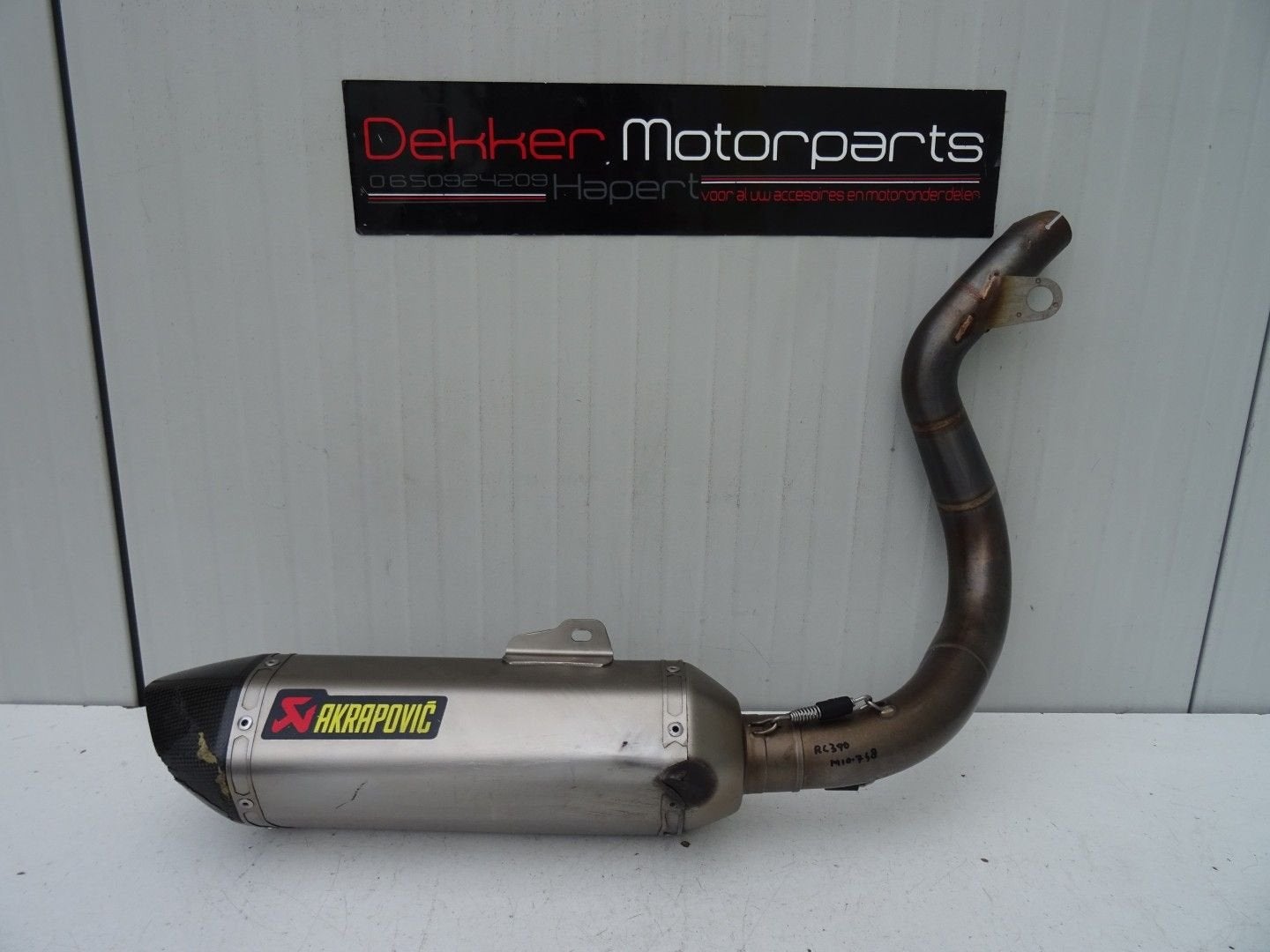 Akrapovic Uitlaat Systeem Demper KTM RC390 2014-2015-2016, Gebruikt, -, -, Ophalen of Verzenden