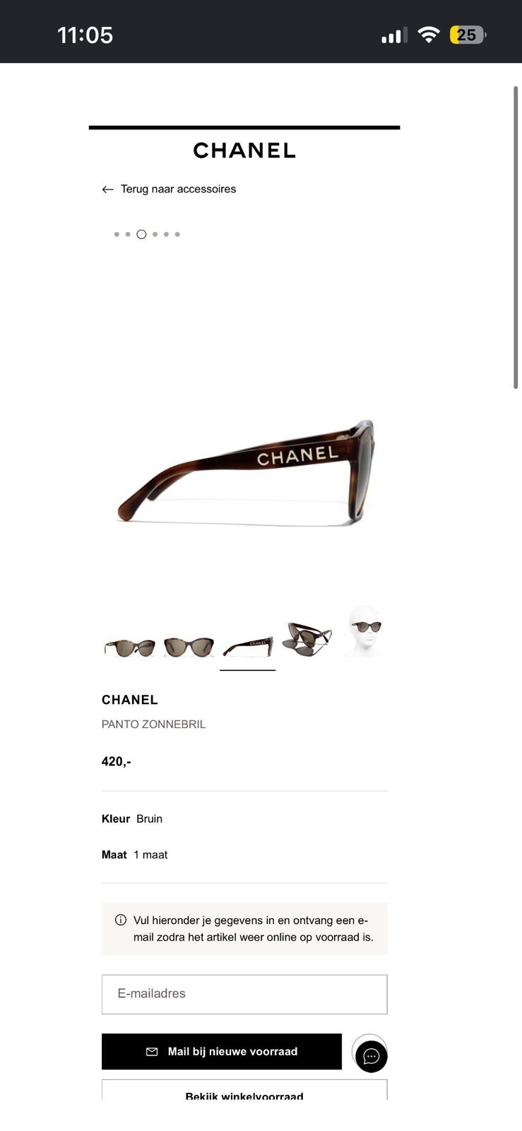 Orginele chanel dames zonnenbril!, Ophalen of Verzenden, Zo goed als nieuw, Overige merken