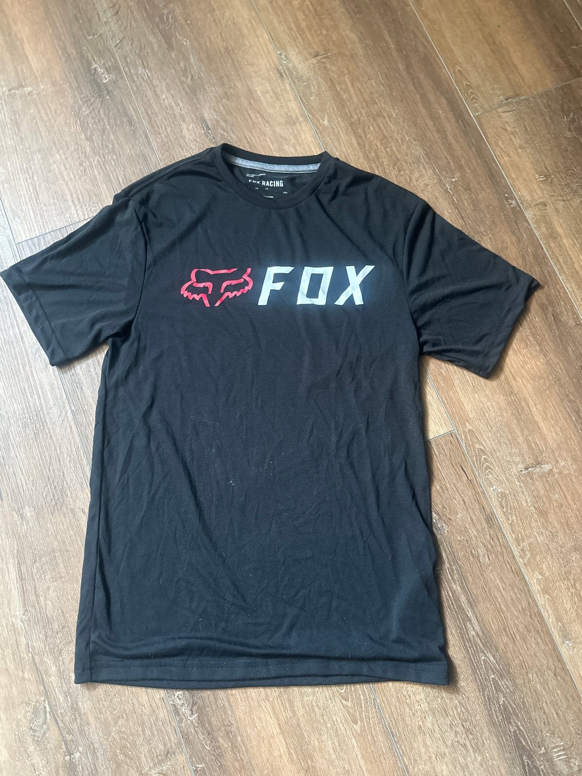 Fox Racing T-shirt Zwart Maat S/M, Ophalen of Verzenden, Gedragen, Maat 46 (S) of kleiner, Zwart