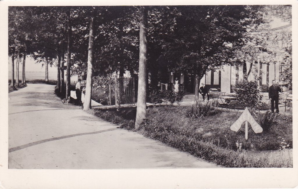 Dordrecht. Ansichtkaart Theetuin Rusthoek. 1905, Verzenden, 1940 tot 1960, Gelopen, Zuid-Holland