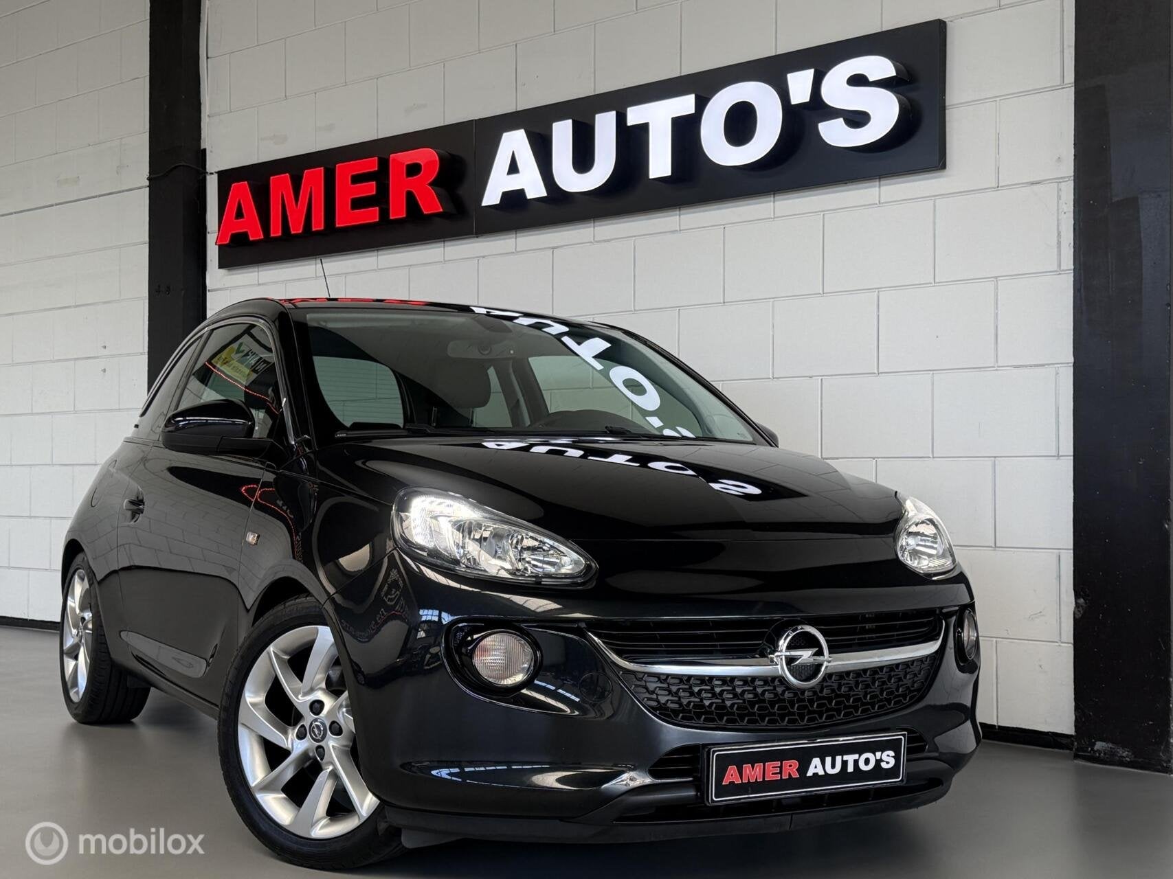 Opel ADAM 1.0 T/Panoramdak/Led/Fietsendrager/1e eign/VOL!, Auto's, Voorwielaandrijving, ADAM, Gebruikt, Zwart