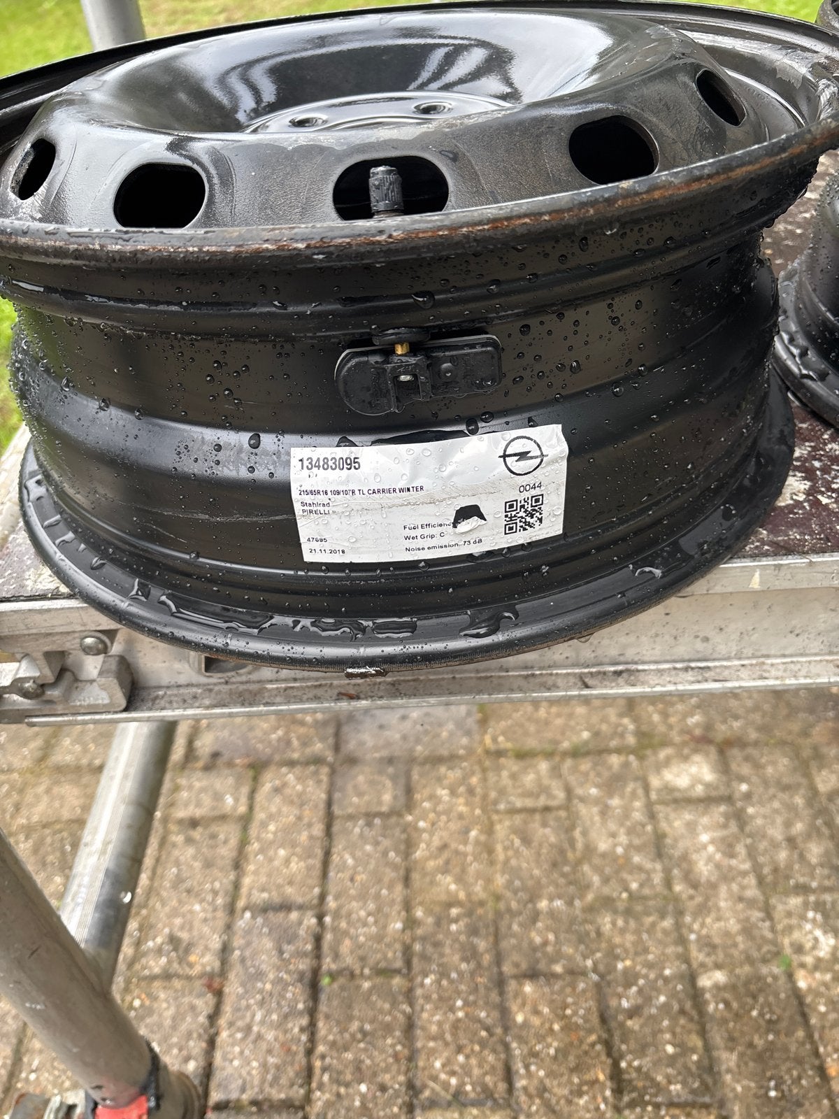 4x Opel vivaro stalen velgen voor maat banden 215/65R16, Auto-onderdelen, 16 inch, Verzenden, Banden en Velgen, Winterbanden