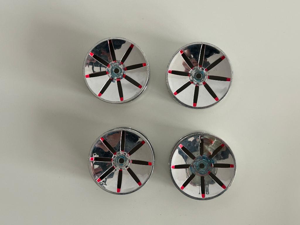 4x velgen chrome 1/10 rc auto, Hobby en Vrije tijd, Modelbouw | Radiografisch | Auto's, Ophalen of Verzenden, Gebruikt, Onderdeel