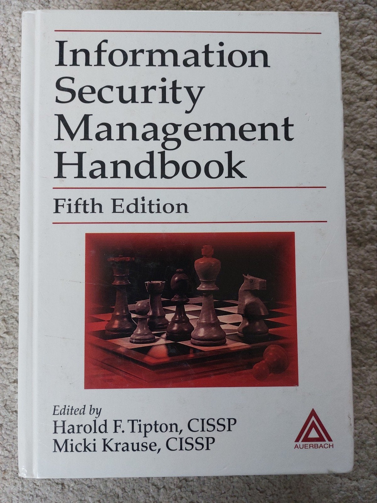 Cissp Information security management handbook, Ophalen of Verzenden, Zo goed als nieuw, Overige onderwerpen