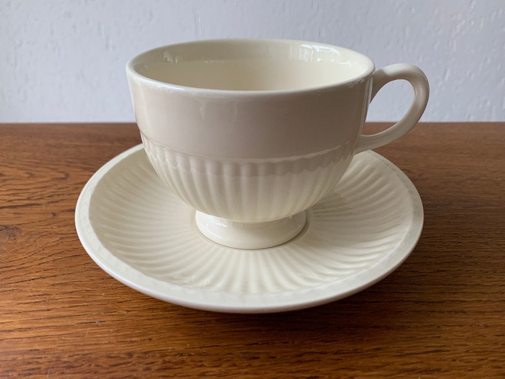 "Wedgwood Edme Plain" Extra Grote Kop 9 cm & Schotel Nieuw, Huis en Inrichting, Keuken | Servies, Nieuw, Ophalen of Verzenden