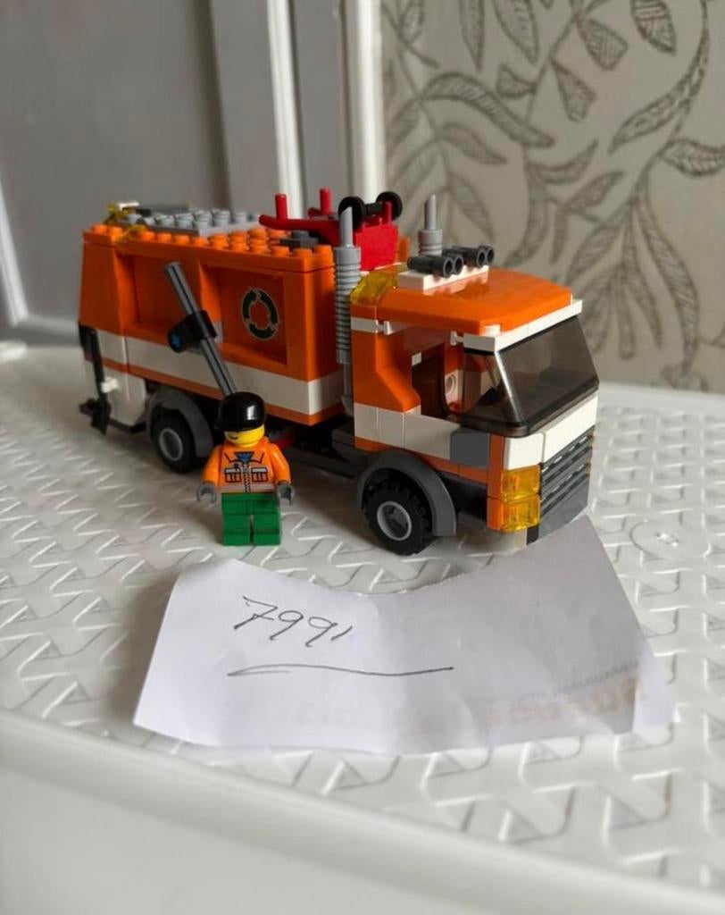 Lego vuilniswagen 7991, City, Lego, Ophalen of Verzenden, Zo goed als nieuw