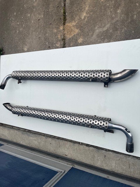 side pipes zij uitlaten jeep usa chroom, Auto-onderdelen, Uitlaatsystemen, Ophalen, Gebruikt, Jeep