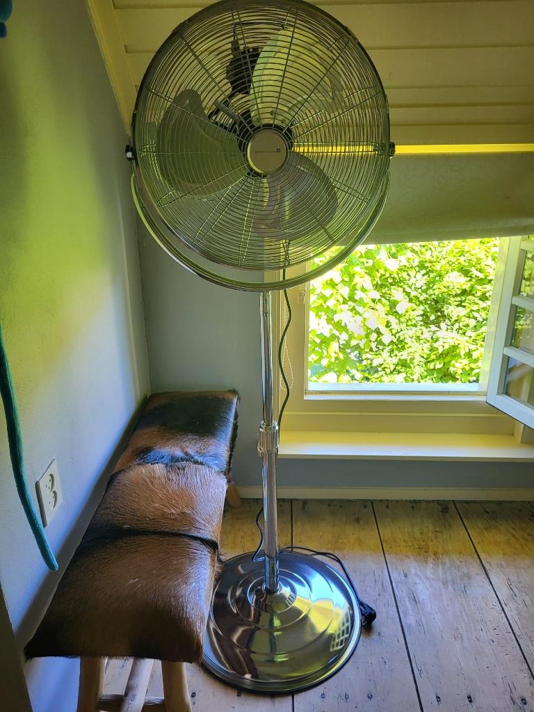 Zilveren tarrington house ventilator, Verzenden, Zo goed als nieuw, Statiefventilator