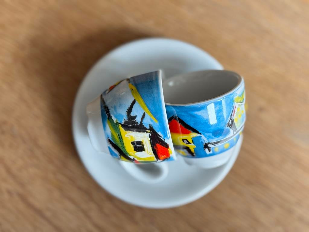 La Villa Collection kop en schotel, Huis en Inrichting, Keuken | Servies, Ophalen of Verzenden, Zo goed als nieuw, Overige stijlen