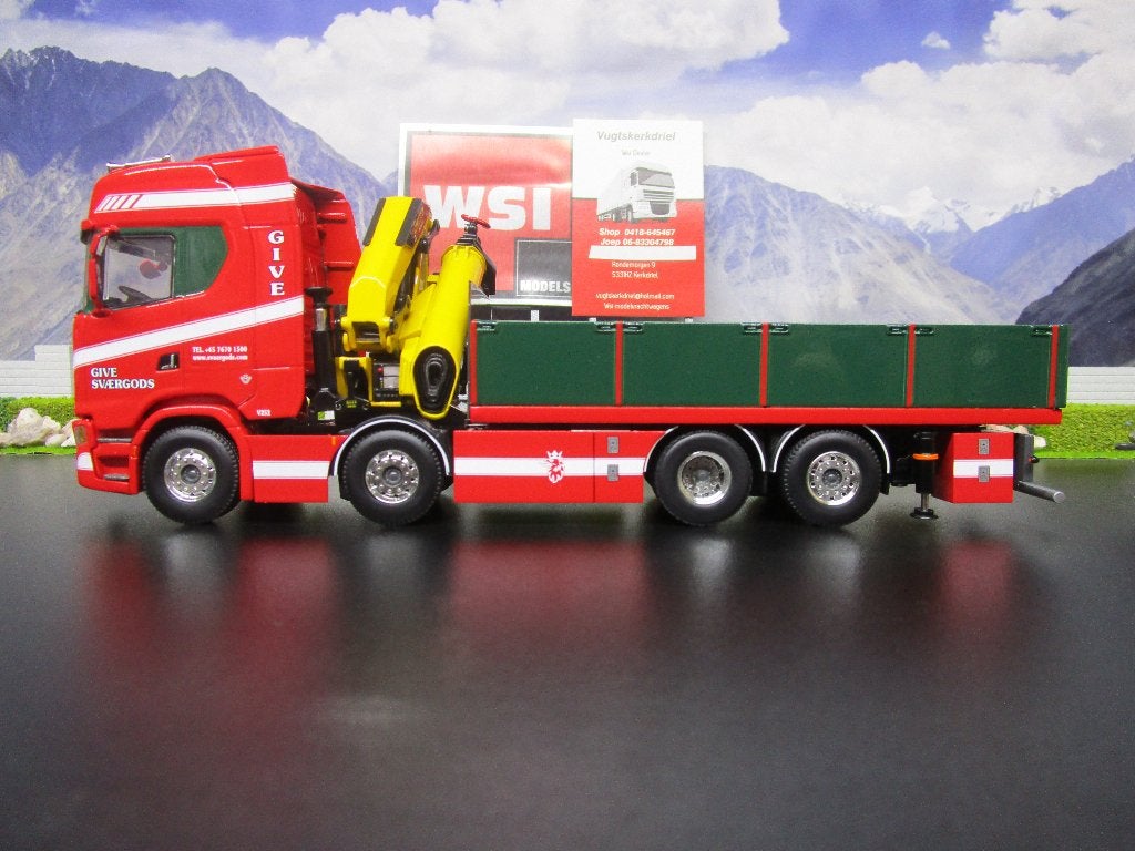 wsi 01-5069 .give.scania s highlinecs20h riged flatbed, Hobby en Vrije tijd, Ophalen of Verzenden, Nieuw, Bus of Vrachtwagen, Wsi