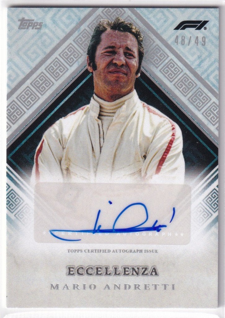 Mario Andretti Eccellenza Veterano Autograph /49, Verzenden, Nieuw, Formule 1
