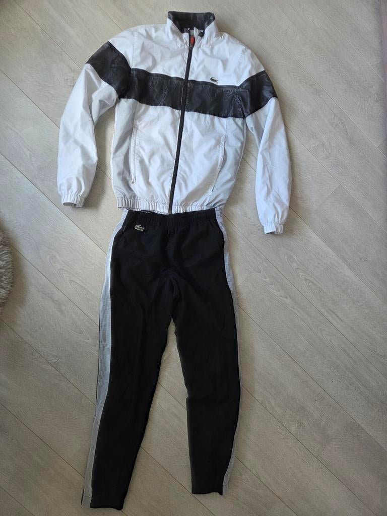 Mooi Lacoste trainingspak maat XS/S zwart wit, Ophalen of Verzenden, Zo goed als nieuw, Zwart, Overige typen