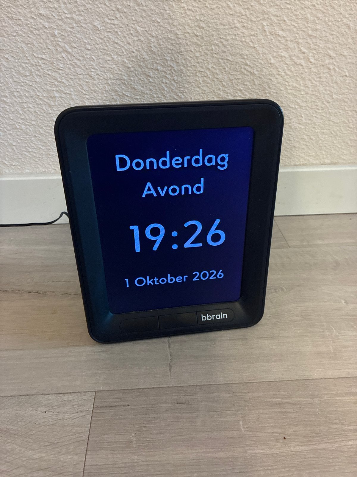 BBrain Seniorenklok / Dementieklok – Uitstekende staat, Ophalen, Gebruikt, Tafelklok, Digitaal