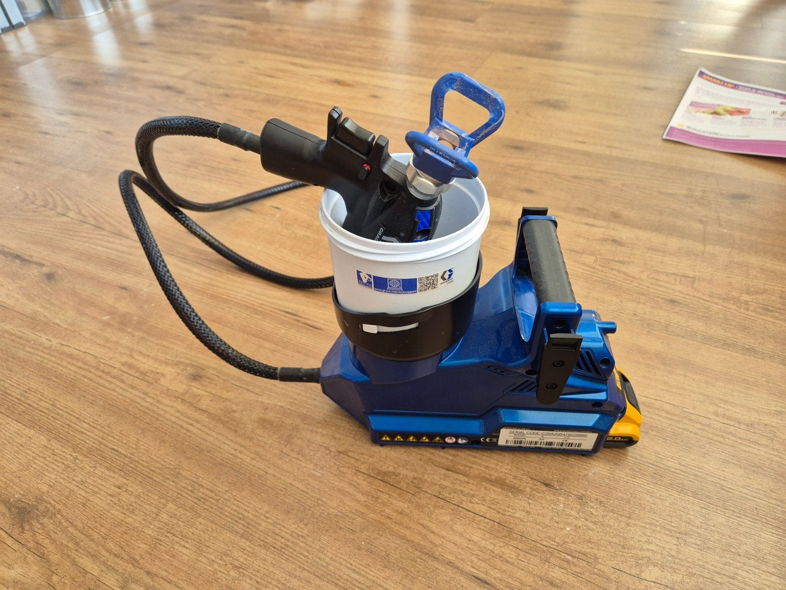 Graco QuickShot Quick Shot verfspuit - Accu verfspuit, Blauw, Ophalen of Verzenden, Zo goed als nieuw, Lak