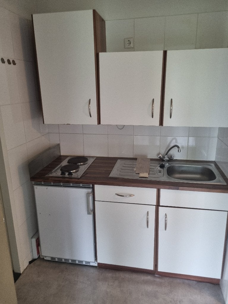 keukenblok, Ophalen, Gebruikt, Wit, Enkelwandige keuken