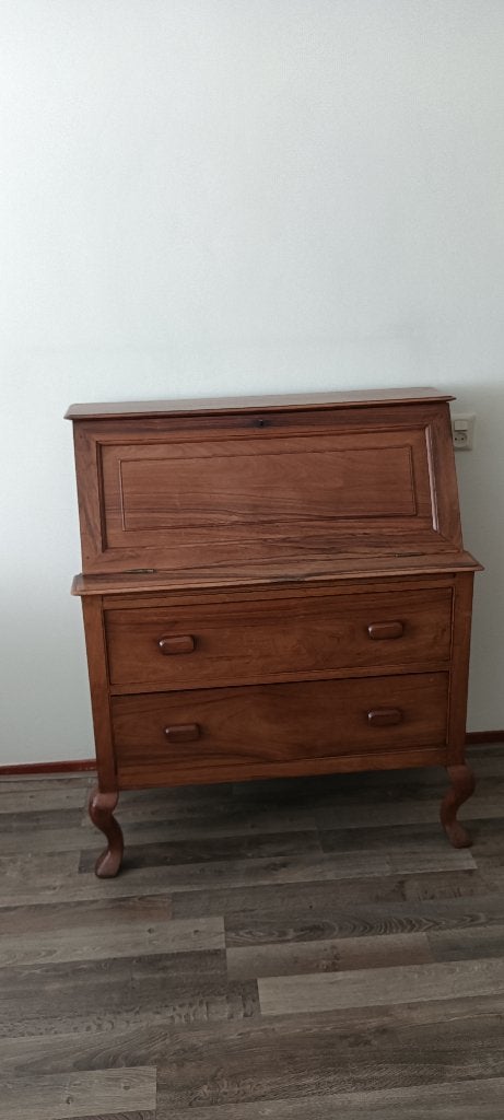 Antiek mahoniehouten  secretaire, Ophalen, Gebruikt