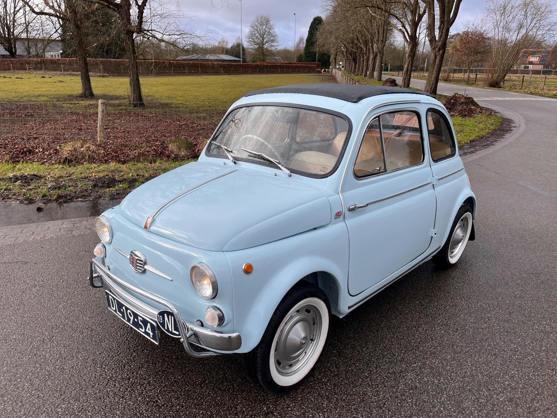 Fiat 500 500 D RHD right hand drive transformiable, Auto's, Achterwielaandrijving, Blauw, Bedrijf, Handgeschakeld