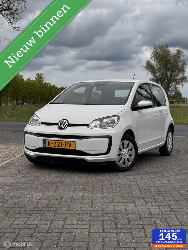 Volkswagen Up! 1.0 DAB/Lane Assist/Elektrische ramen/Dealer, Auto's, Volkswagen, Gebruikt, Origineel Nederlands, Bedrijf, Handgeschakeld