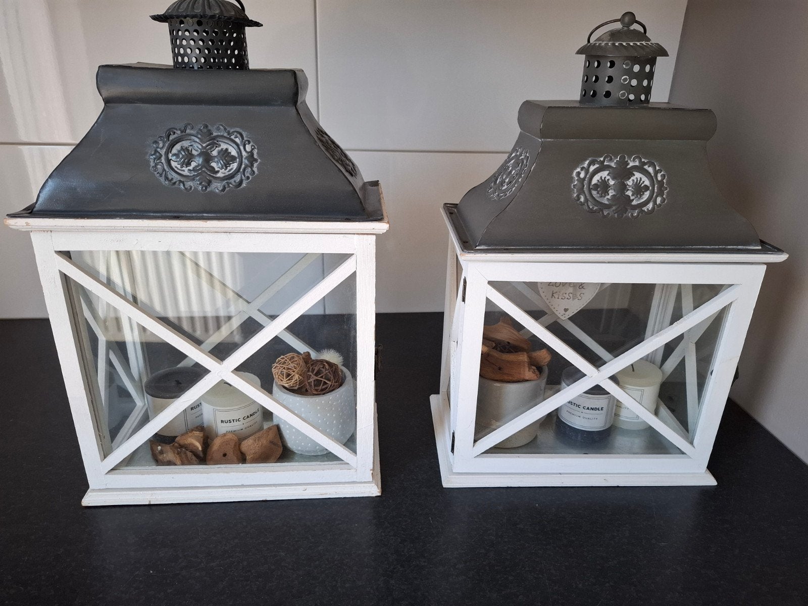 2 Decoratieve lantaarns inclusief inhoud, Ophalen