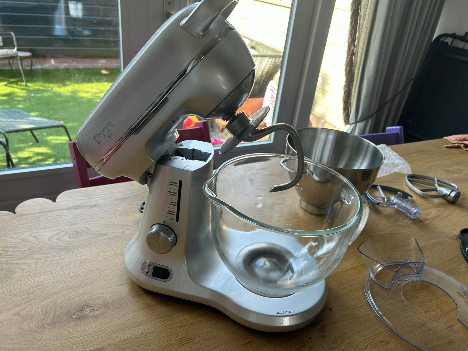 Sage the Bakery Boss - Krachtige Keukenmachine, Witgoed en Apparatuur, Ophalen, 4 liter of meer, Gebruikt, 3 snelheden of meer