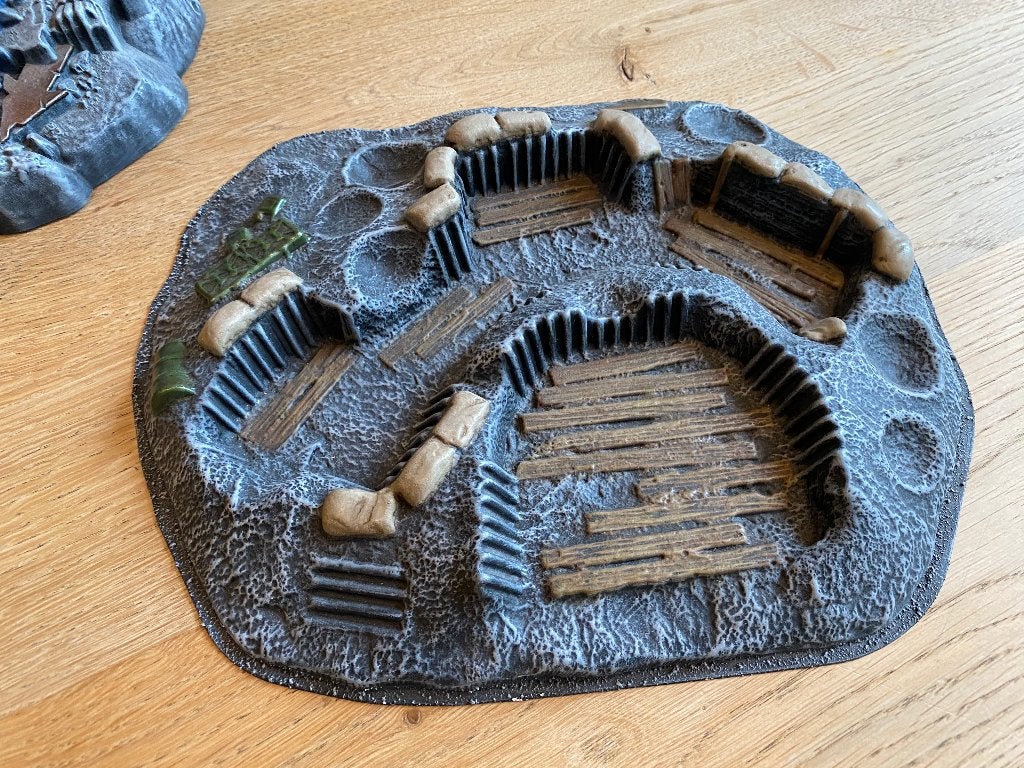 GW Warhammer 40K loopgraven terrein – OOP, Gebruikt, Ophalen of Verzenden, Warhammer 40000, Geverfd