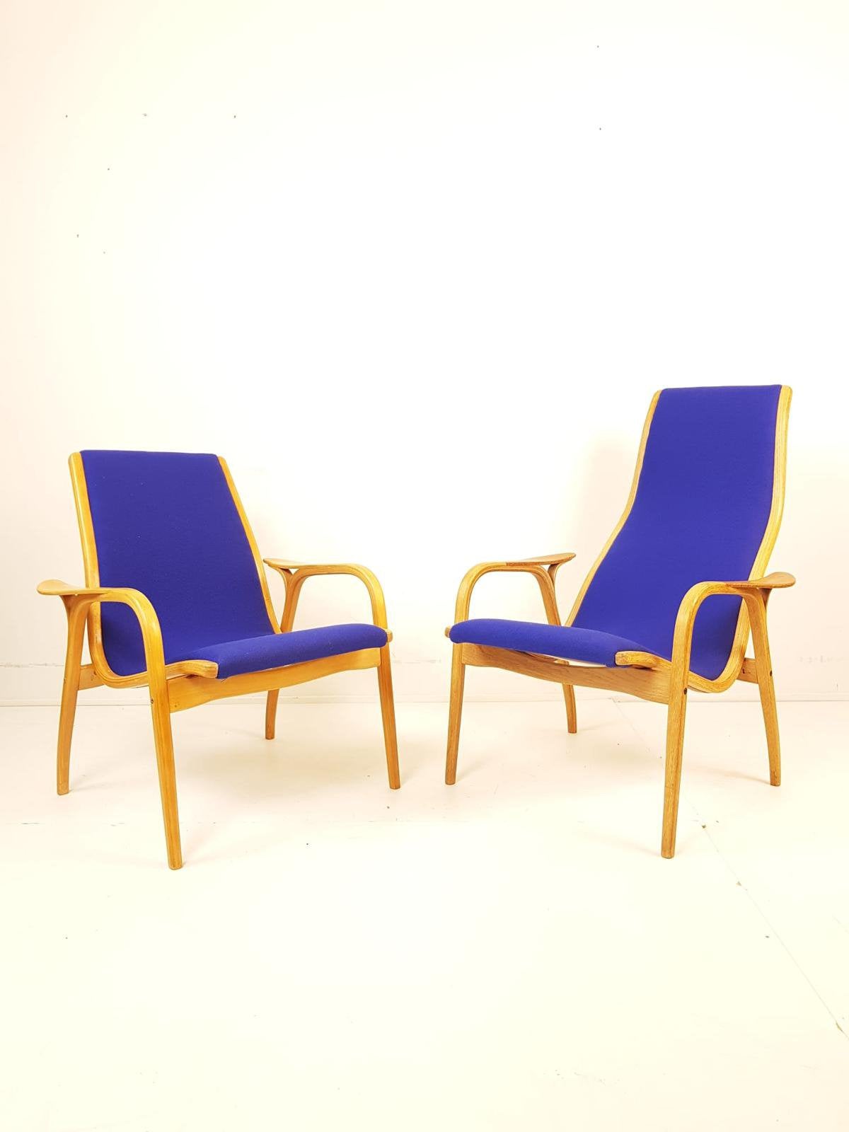 Yngve Ekstrom kobalt blauw ploegwool | opknappers, Modern vintage, ., 75 tot 100 cm, Ophalen of Verzenden