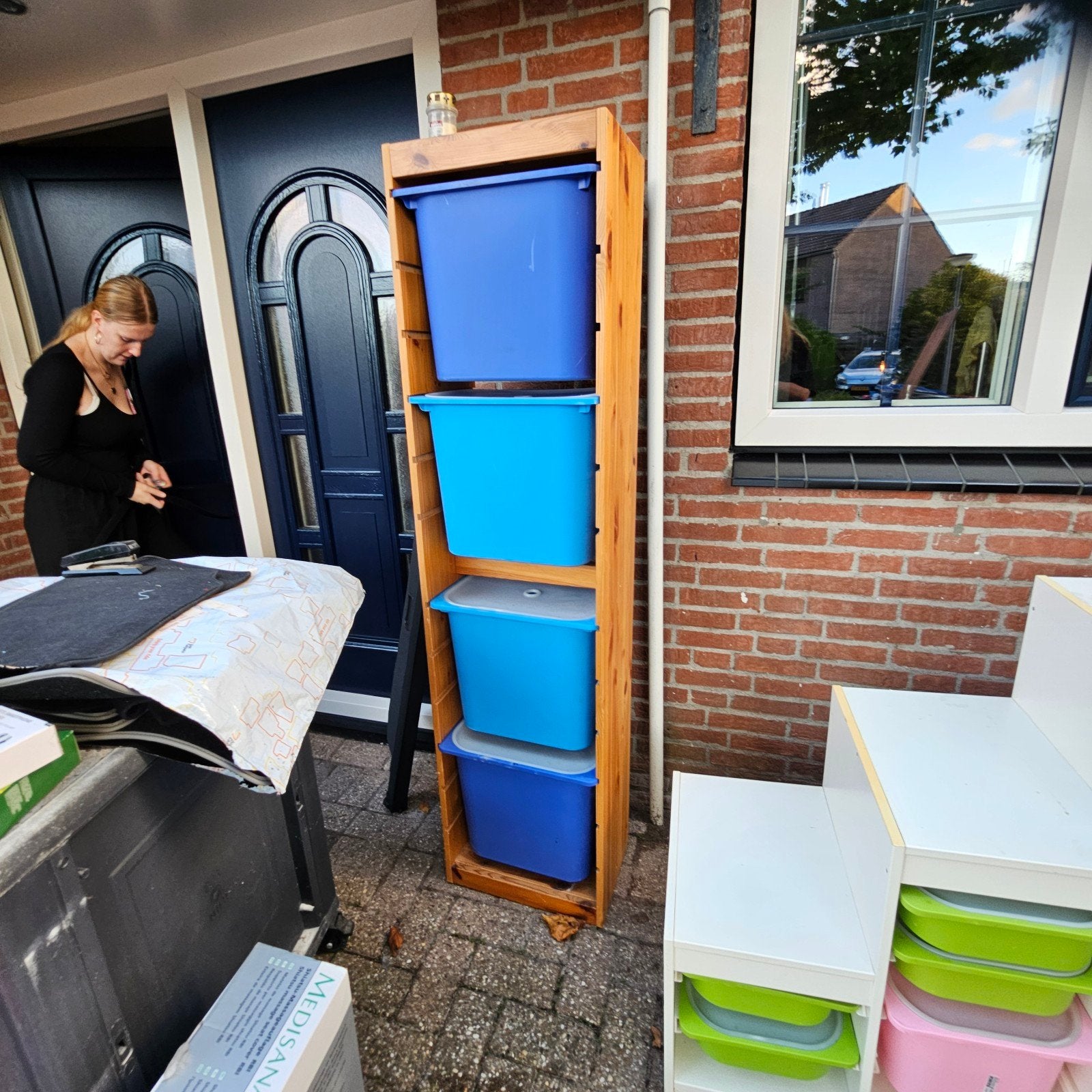 2x IKEA Trofast opbergkasten met bakken en deksels, Ophalen