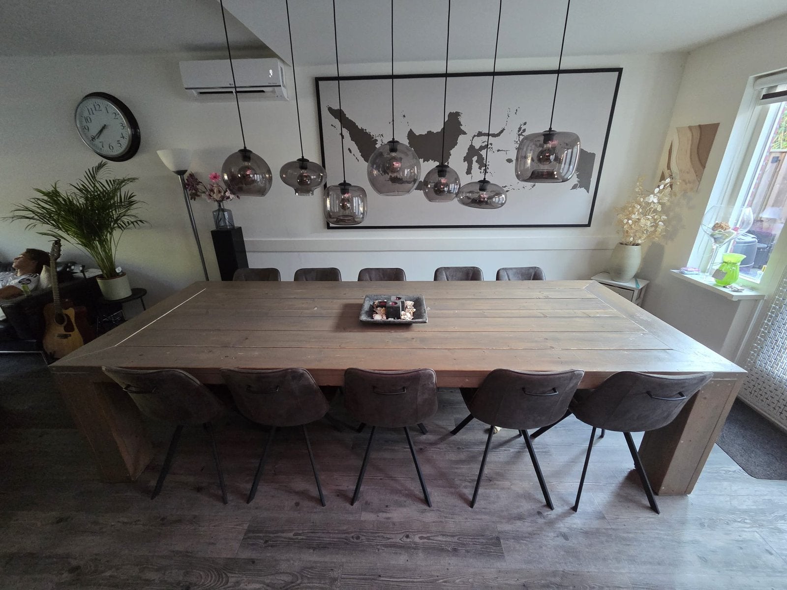 Eettafel, tv meubel, salontafel, Ophalen, Gebruikt, 100 tot 150 cm, 200 cm of meer