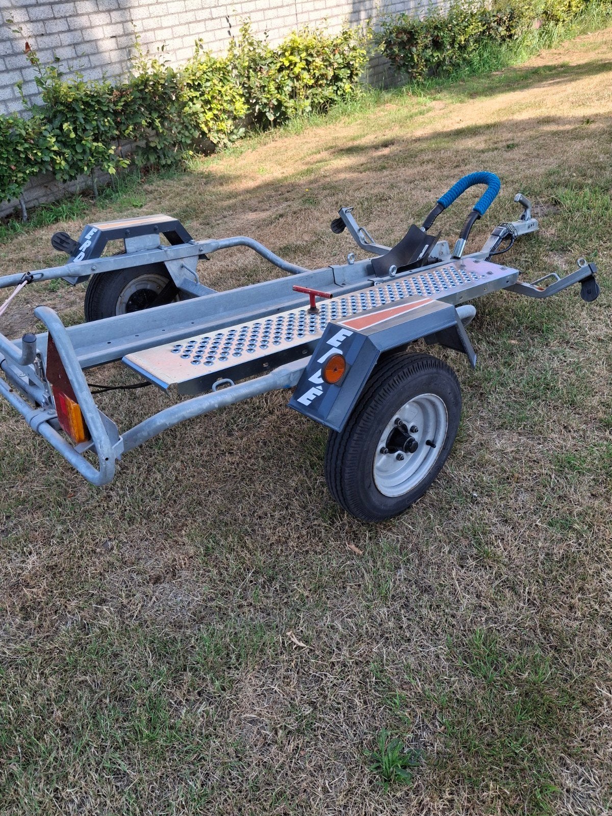 Motorfietsaanhanger - Gebruikt Erde, Auto diversen, Aanhangers en Bagagewagens, Ophalen of Verzenden, Gebruikt