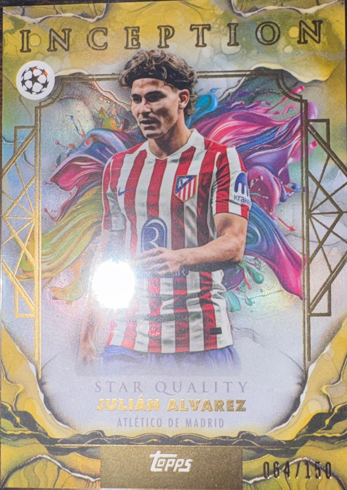 Topps Inception Julian Alvarez /150, Ophalen of Verzenden, Zo goed als nieuw