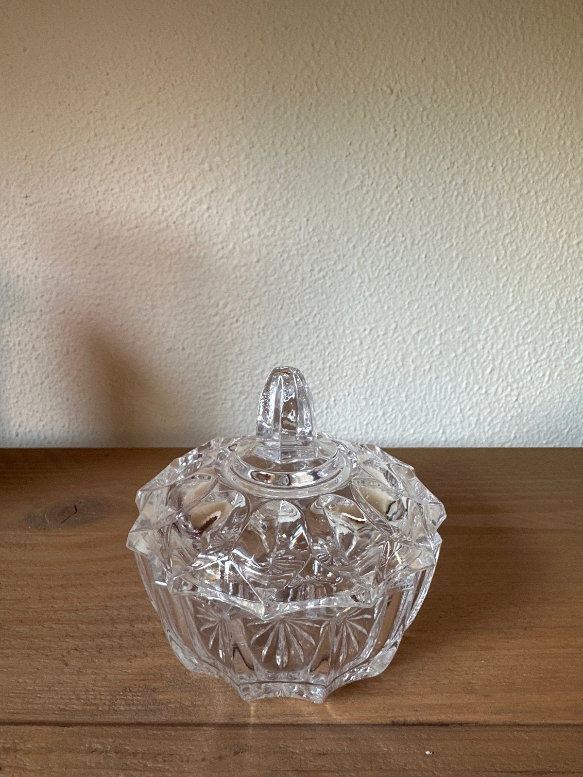 Prachtige kristallen bonbonnière met deksel, Antiek en Kunst, Ophalen of Verzenden