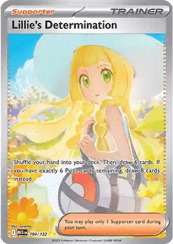 2025 Pokémon Lillie's Determination MEG #184 RAW, Ophalen of Verzenden, Zo goed als nieuw