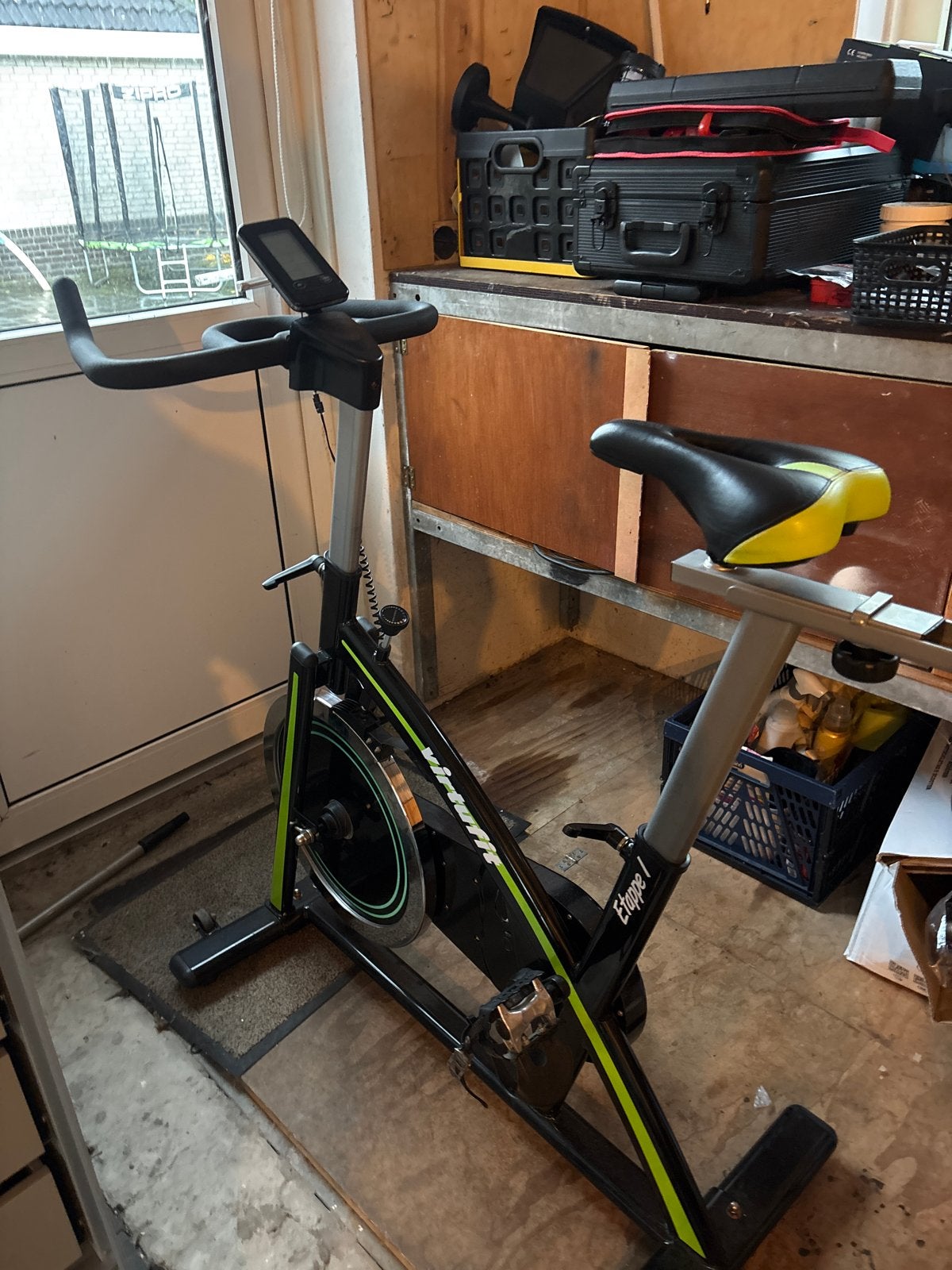 Spinningfiets, Ophalen, Gebruikt, Spinningfiets, Metaal