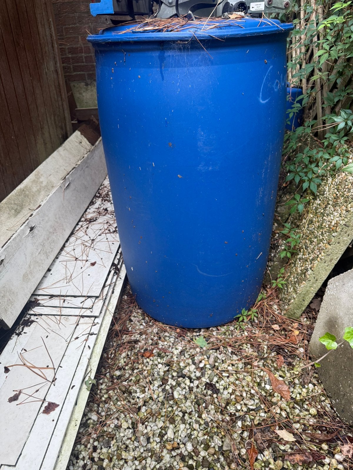 Gratis ophalen, Tuin en Terras, Regentonnen, 150 liter of meer, Ophalen, Zo goed als nieuw