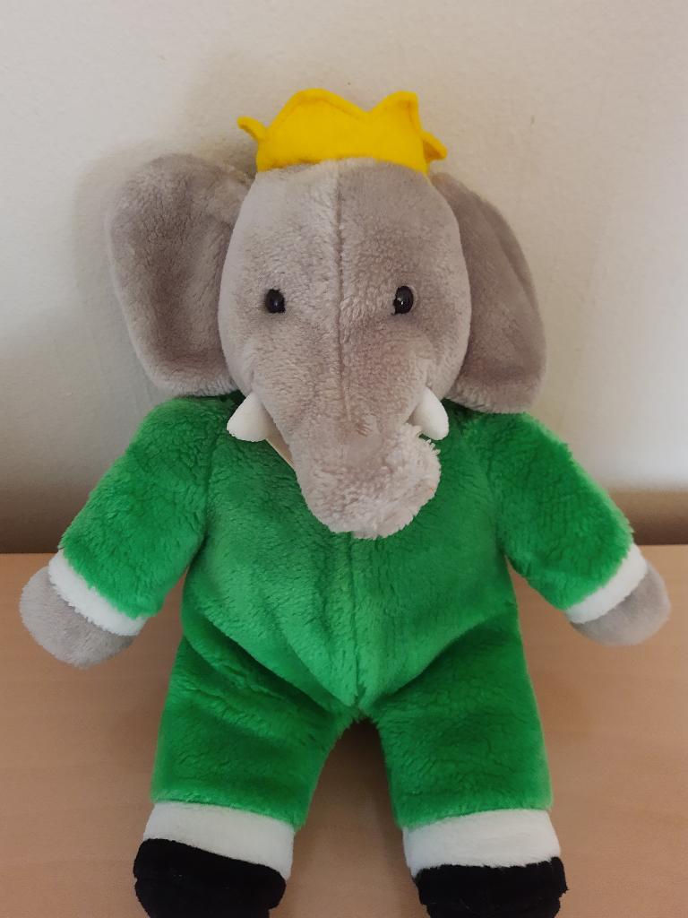 Babar : Vintage Knuffel (30cm), Verzamelen, Ophalen of Verzenden, Gebruikt, Tv, Actiefiguur of Pop