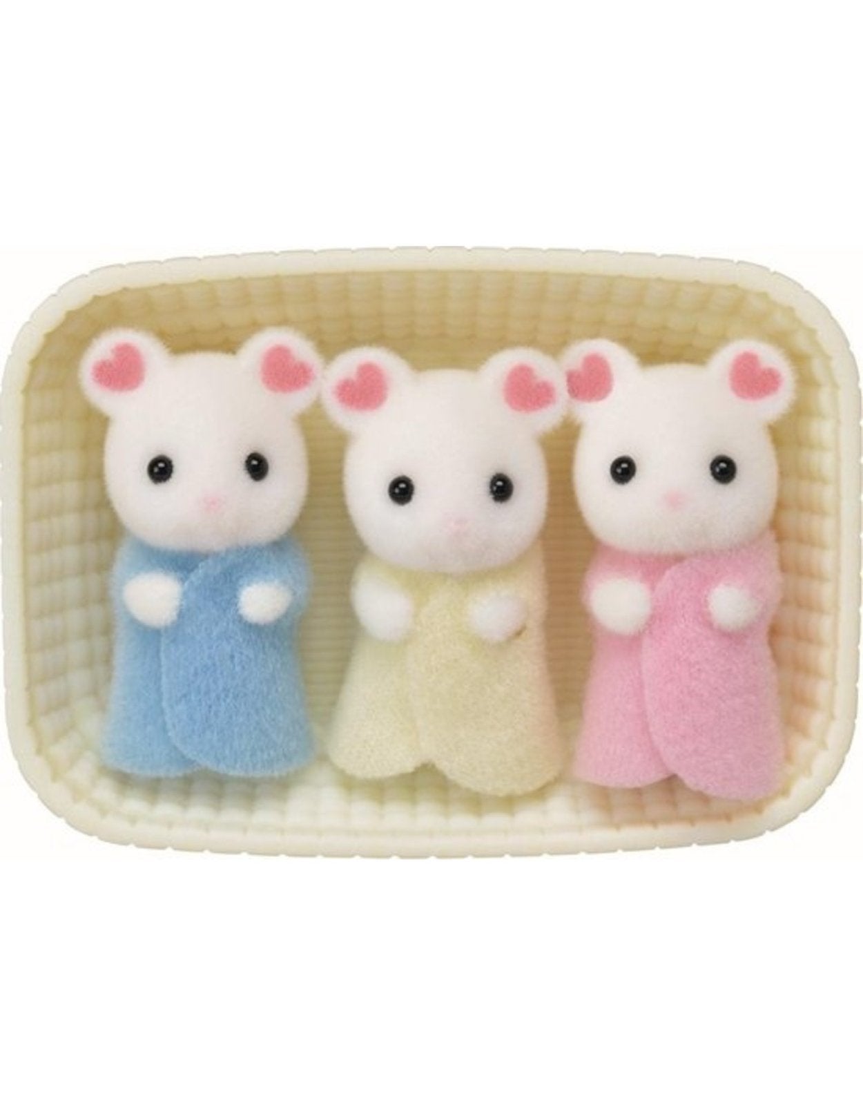Sylvanian Families 5337 drieling muisjes in mandje, Ophalen, Zo goed als nieuw