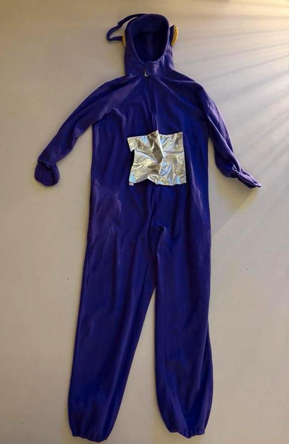 Carnavals outfit nodig? tof teletubbies pak maat M/L, Ophalen of Verzenden, Gebruikt, Jongen of Meisje