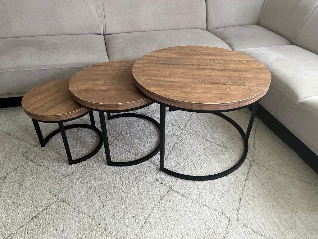 Salontafel haco nieuw, Ophalen, 100 tot 150 cm, Rond, Nieuw