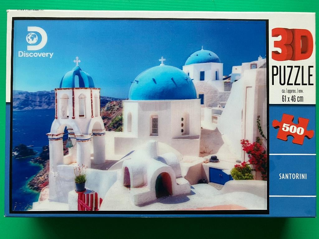 3d puzzel santorini, Ophalen of Verzenden, 500 t/m 1500 stukjes, Nieuw, Rubik's of 3D-puzzel