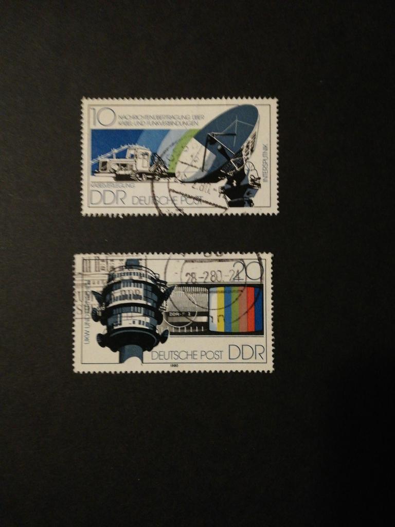 DDR 1980 Michel 2490 en 2491 compleet, Ophalen of Verzenden, DDR