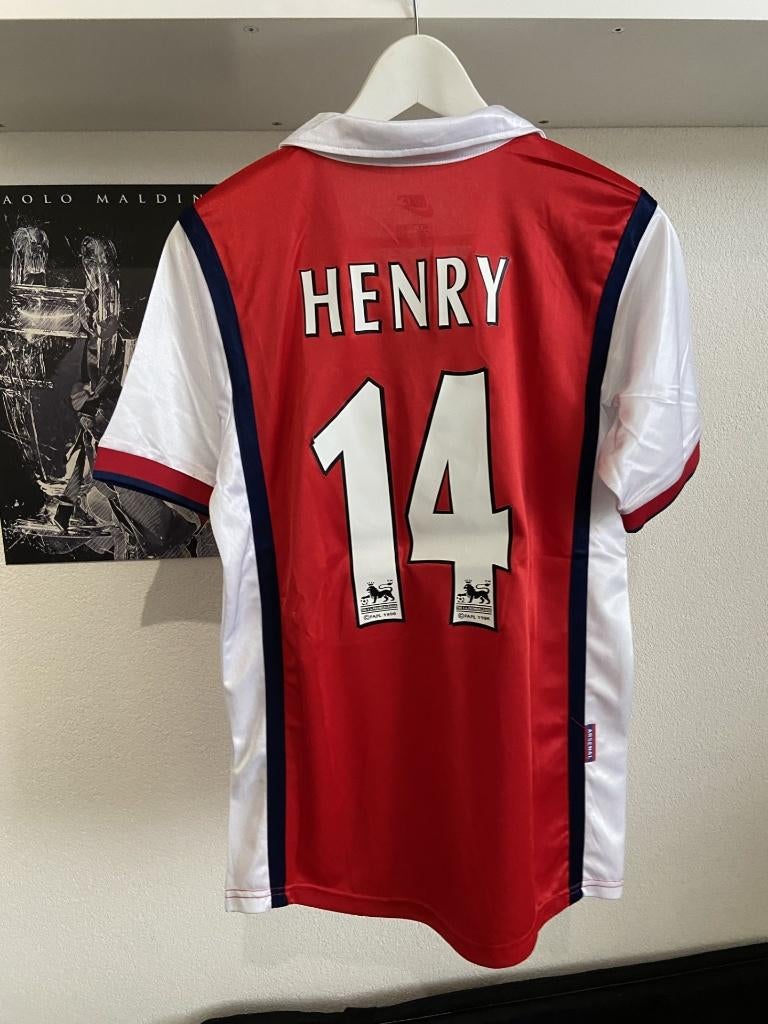 #RS059 Retroshirt Henry (Arsenal FC) te koop! Maat S, Sport en Fitness, Voetbal, Nieuw, Shirt, Maat M, Verzenden