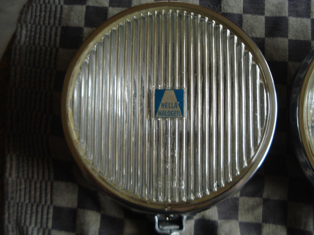 Oldtimer 2 hella witte mistlampen type 172 diameter 18 cm, Verzenden, Gebruikt