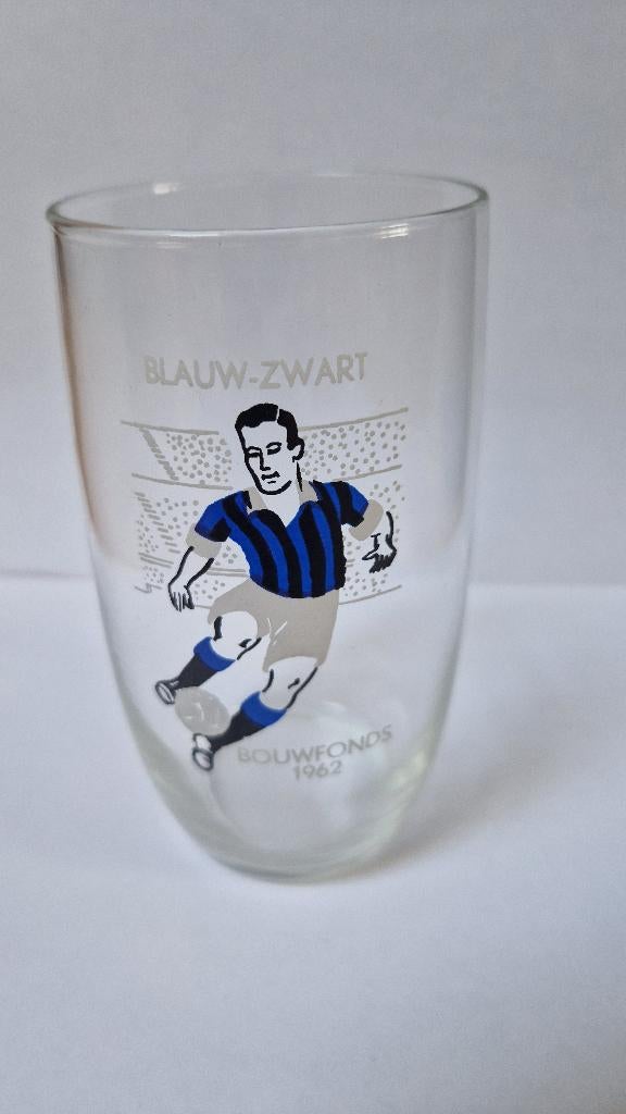 Voetbalglas Blauw-zwart Bouwfonds 1962, Ophalen, Gebruikt, Overige binnenlandse clubs, Overige typen