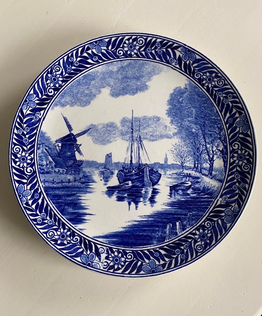 Delfts Blauw wandbord ( Boch ), Ophalen of Verzenden