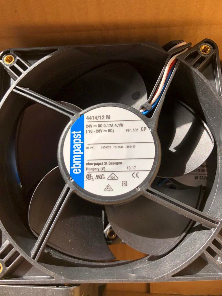 EBM-Papst 4414/12 M Ventilator - 24V DC, Witgoed en Apparatuur, Ophalen of Verzenden