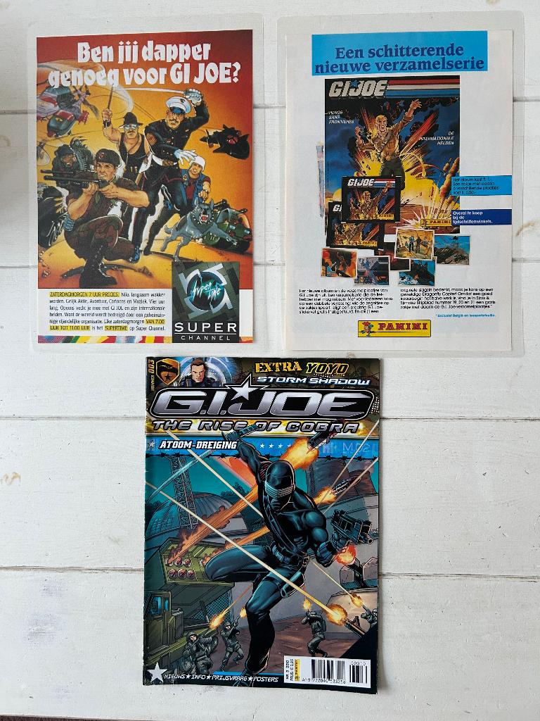 Retro posters A4 en stripblad GI Joe, Ophalen of Verzenden, Zo goed als nieuw