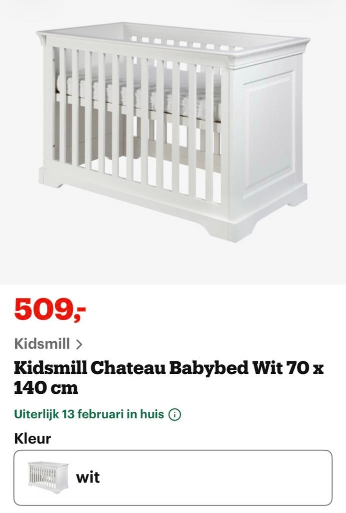 Luxe Ledikant / babybed, Ophalen of Verzenden, Zo goed als nieuw