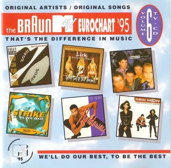 Cd The Braun MTV Eurochart '95 - Volume 6 - compilatie, Ophalen of Verzenden, Zo goed als nieuw, Pop