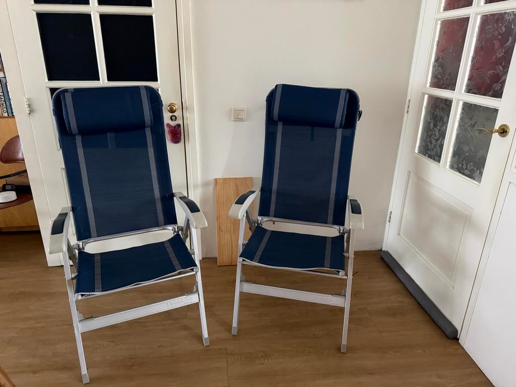 2 Freelife Campingstoelen met Hoofdkussen, Ophalen, Zo goed als nieuw, Campingstoel