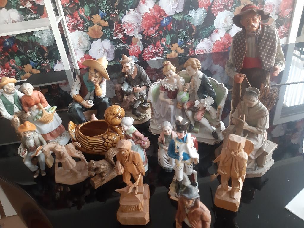 Beelden, allerlei soorten, vintage, porselein, muzikanten, Antiek en Kunst, Ophalen